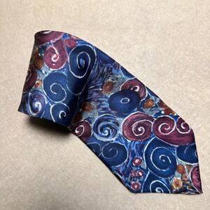 John Clarendon Tie Silk 58" x 3.75" Handmade Italy Patterned